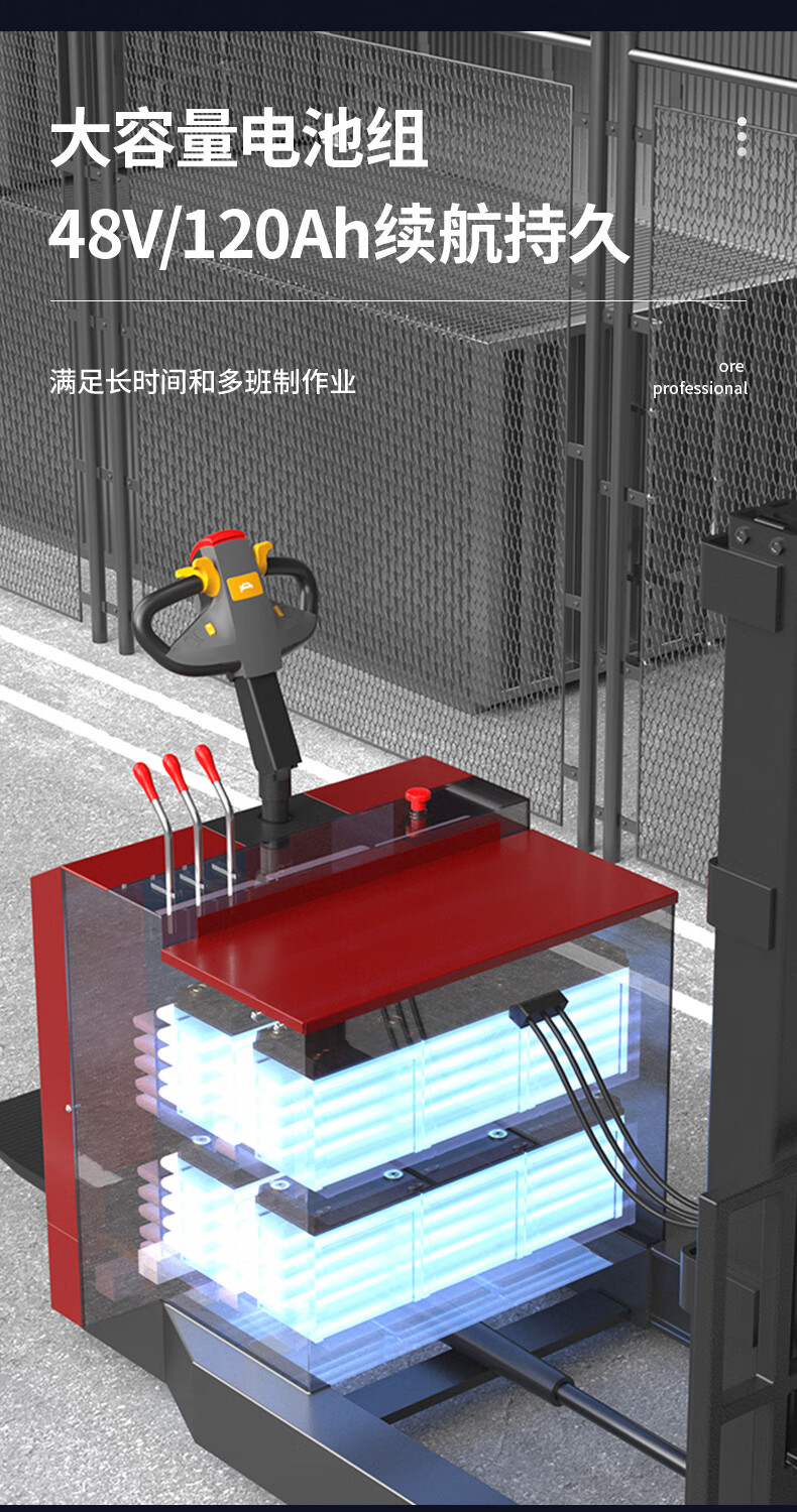 揚(yáng)子站駕式前移全電動堆高車(圖8)